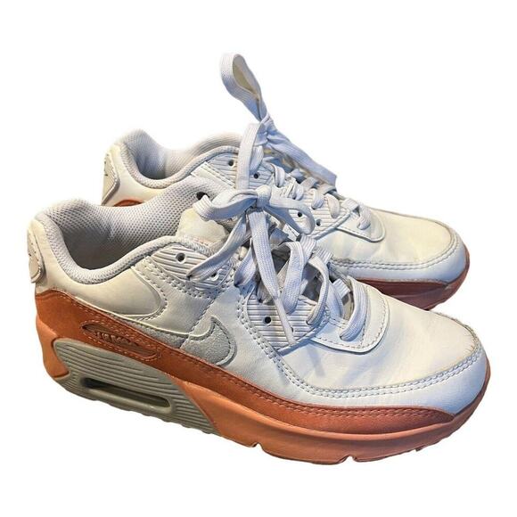 Nike Air Max 90 LTR SE White/Aura-Lt Madder Root Size 4Y / women 5.5 DM0956-100 - Picture 1 of 9